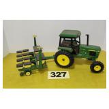 JD 2755 Tractor & Planter, 1/16 scale, die cast.