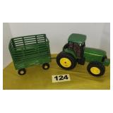 John Deere 7510 Tractor & Hay Wagon