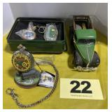 John Deere Die-Cast Pickup, Pocket Watch & More