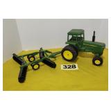JD Tractor & Disc, 1/16 scale, die cast.