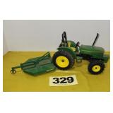 JD 5200 Tractor & Rotary Cutter, 1/16 scale,
