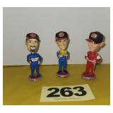 (3) Nascar Drivers Bobble Heads,