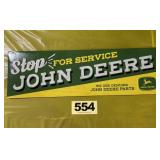 John Deere Metal Sign, 24' x 7 1/2', metal, repro