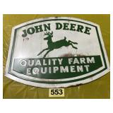 JD Equipment Sign, 30'x24', metal, repro