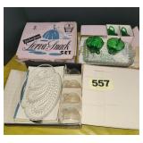 8 Pc Anchorglass & 4 Pc Homestead Snack Sets,