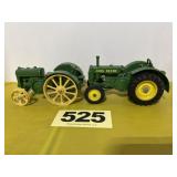 (2) John Deere Vintage Tractors, 1/16 Scale,