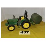 JD 6200 Tractor w/Bale Handler, 1/16 scale,
