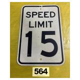 Metal Speed Limit Sign