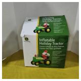 JD Holiday Tractor Inflatable, Boxed