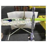 Ironing Board, Lamp, Cleaning Items