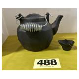 John Wright Cast Iron Kettle, Mini Coal Bucket,