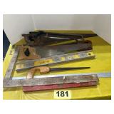 Hand Saws, Levels & Tools