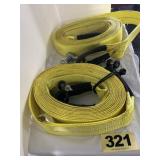 (2) Heavy Duty Tow Straps