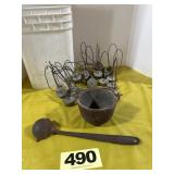 Smelting Pot w/Ladle, Decoy Weights, Lead Blanks