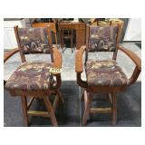 Pair Billard Stools wArms