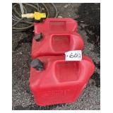 (3) 5 Gallon Fuel Cans
