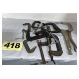Assorted C-Clamps