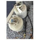 Propane Torch, (2) Propane Tanks