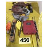 Drill Bits, Screwdrivers, Clamps, Chalk Lines etc
