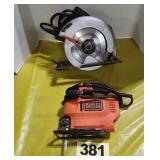 Circular Saw & Black+Decker Jigsaw