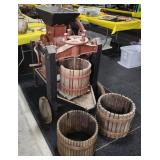 Cider Press, w/2 Adtl Press Barrels
