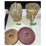 (2) Hand Held Seeders, (2) Weights,