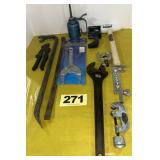 Adj. Wrench, Oil Can, Pry Bar, Pliers, Cutter etc