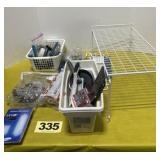 Utility Rack, Rubber Bans, Belden Connectors, etc