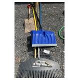 Shovels, Rakes, Broom, Ext. Pole