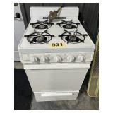 4 Burner Gas Range, (approx 20'dx24'wx40'h)
