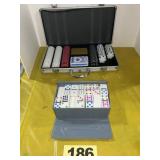 Poker Chip Set & Dominoes (partial)