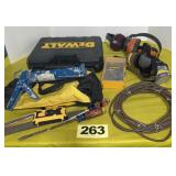 Dewalt Driver Bits, Ear Protector, File, Caulk Gun