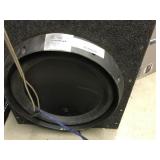 14 Inch Rockford Fosgate Subwoofer In Carpet Box, 14 Inch Rockford Fosgate Subwoofer In Carpet Box,