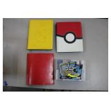 Trading Cards In Cases, Football In Red Binder,