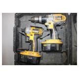 Cordless Dewalt Drill Set W/dcd950 Hammerdrill &