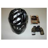 Helmet, Binoculars, Wallet