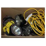 TRUCK LIGHTS, TOW ROPE, EXTENSION CORD