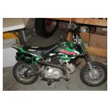 SSR MINI MOTORCYCLE, MODEL SR70C, GRN/B