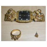 Gold Wactch, Ring & Pin