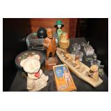 Toys, Figures, Metal And Stone Decor