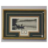 Art Titled Canoe On Lake