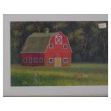 Art Titled Red Fox & Barn