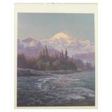 Art Titled Evening At Denali 1991