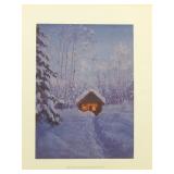 Art Titled The Christmas Cabin 1996