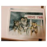 Painting Of Dog Team