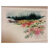 Painting Of Floral Landscape