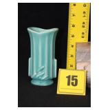 McCoy 5 1/2 ' Aqua Vase - Hard to Find McCoy 5 1/2 ' Aqua Vase - Hard to Find
