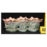 McCoy Triple Pot Planter w/ Gold Trim McCoy Triple Pot Planter w/ Gold Trim