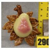 McCoy Brown Leaf Pear Wall Pocket ! McCoy Brown Leaf Pear Wall Pocket !