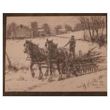 Cope 12 X 16 Farm Scene Print Cope 12 X 16 Farm Scene Print